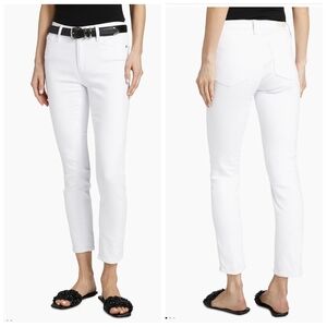 AG Adriano Goldschmied  Denim Prima Ankle Cigarette Leg White Jeans Women's 29